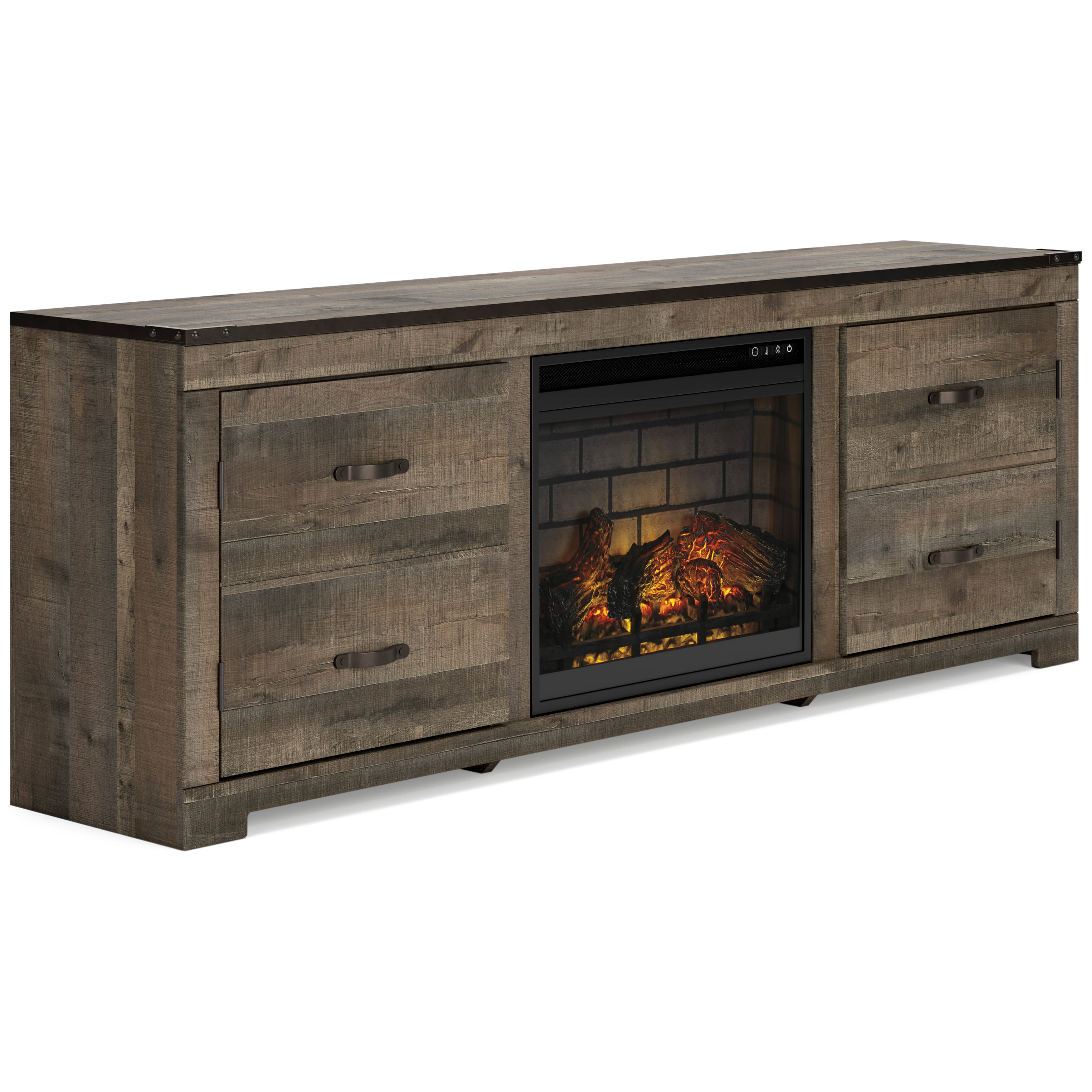 Ashley Signature Design Trinell W446W16 Trinell Rustic 72" TV Stand