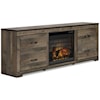 Benchcraft Trinell TV Stand with Electric Fireplace