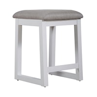 Modern Farmhouse Upholstered Console Stool