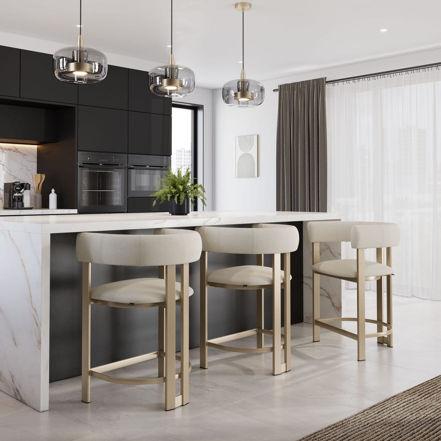 Upholstered Counter Height Stool