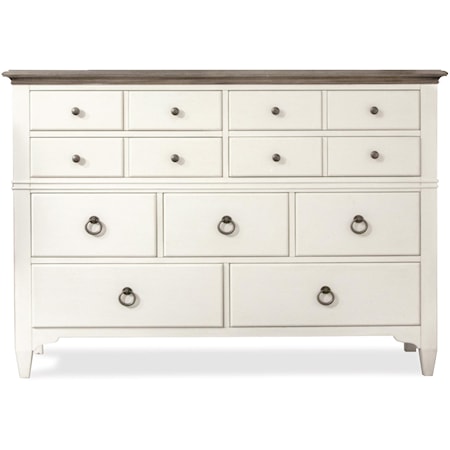 9-Drawer Dresser with Cedar-Veneer Bottom Drawers