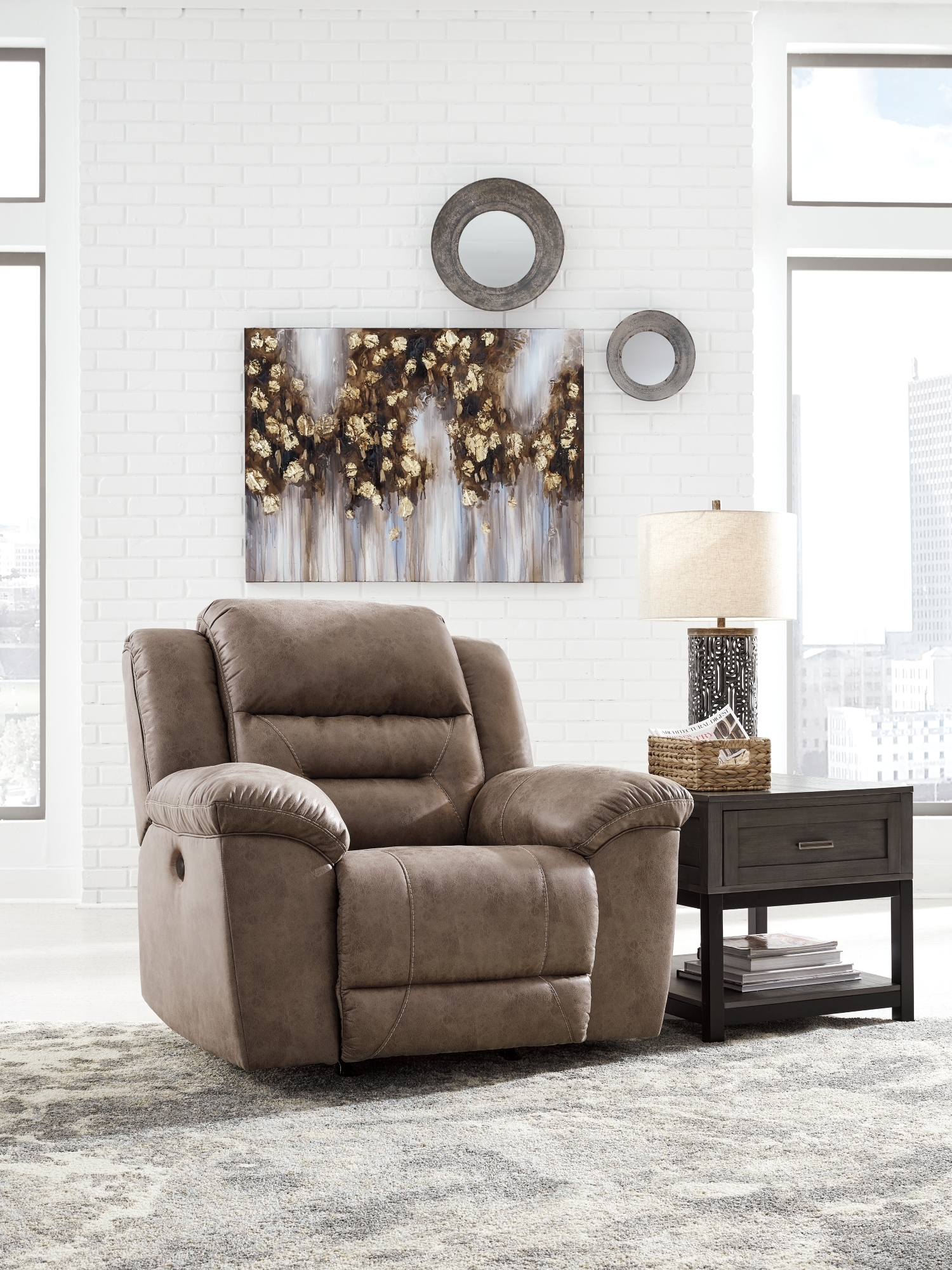 Signature Design by Ashley Stoneland Power Reclining Sofa And Power Recliner