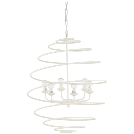 Spyral Chandelier - White