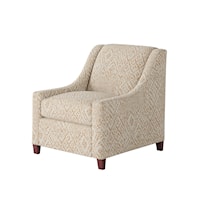 Accent Chair with Sloping Track Arms