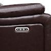 New Classic Cicero Cicero Loveseat W/ Pwr Fr & Hr-Brown