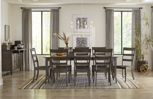 Transitional 8-Piece Dining Set