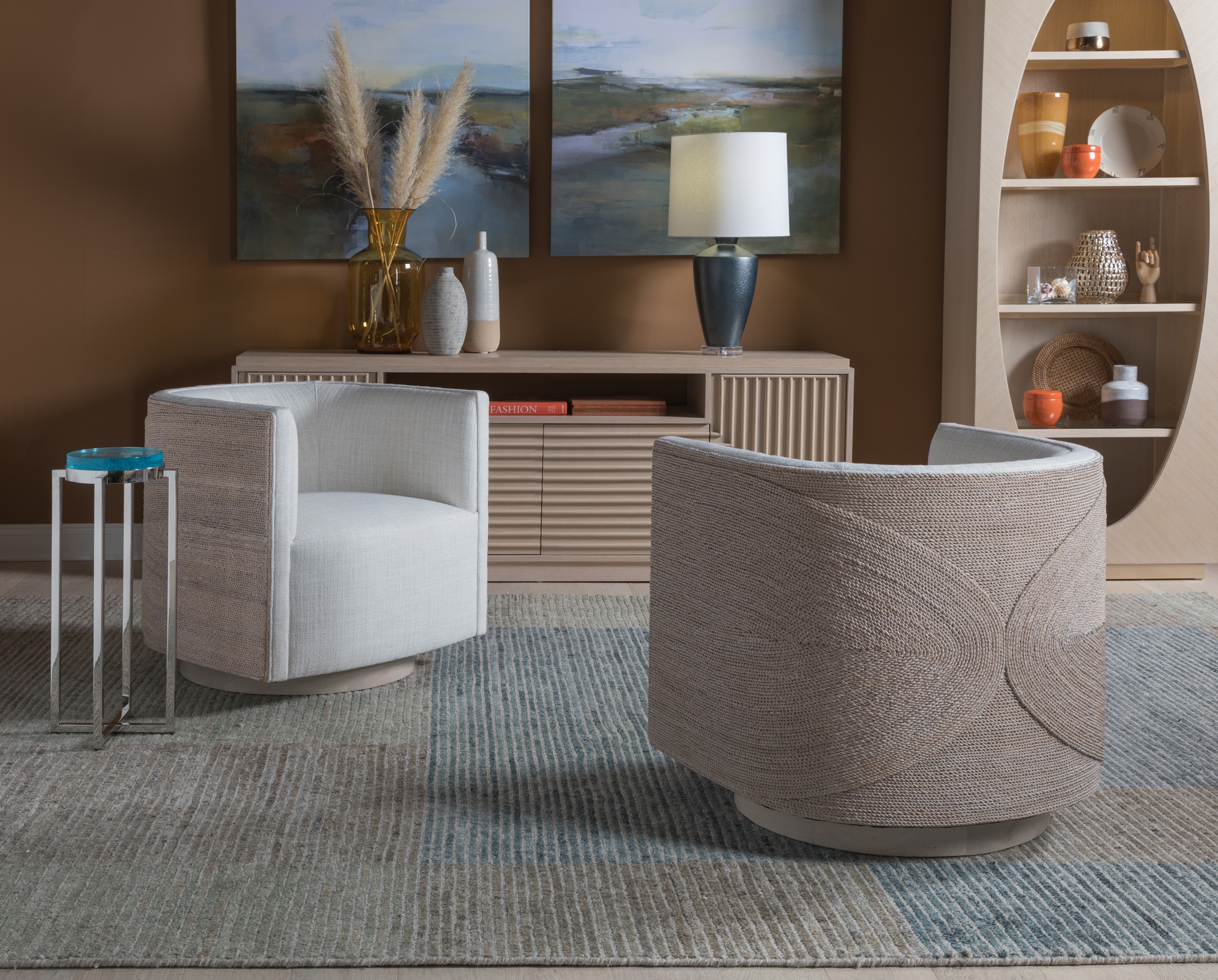 Artistica Artistica Upholstery Woven Swivel Chair