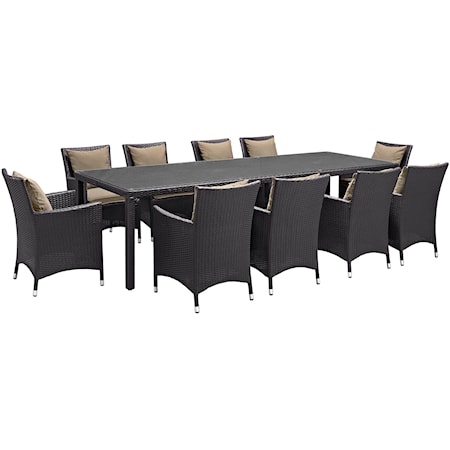 Outdoor 11 Piece Dining Set