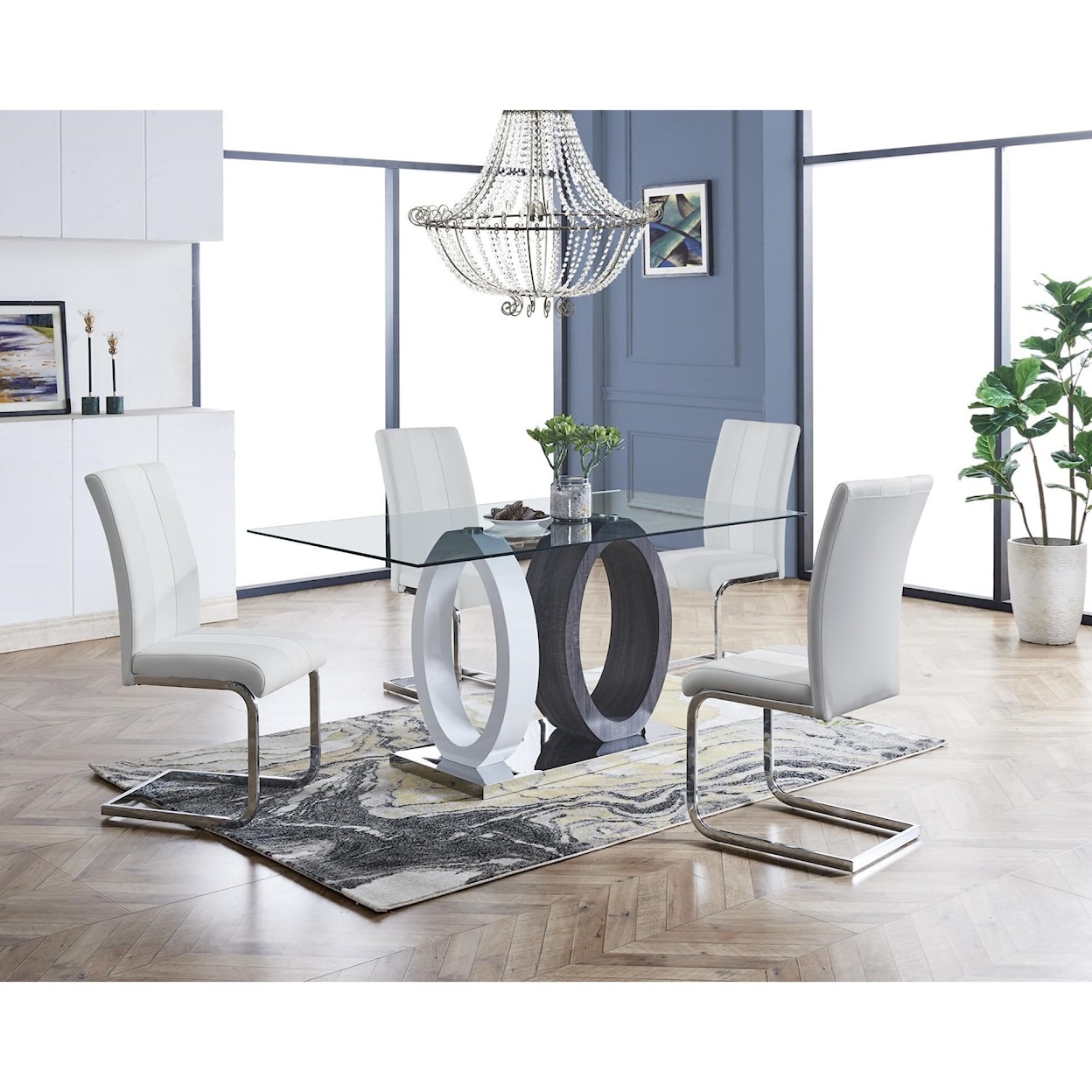 Global Furniture D915-WH Dining Chair