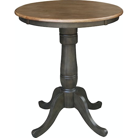 Transitional Round Dining Table