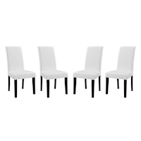 Dining Side Chair Vinyl Set of 4
