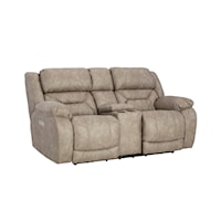 Transitional Zero Gravity Power Loveseat