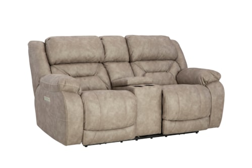 Transitional Zero Gravity Power Loveseat
