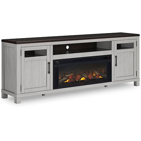 88" TV Stand with Electric Fireplace