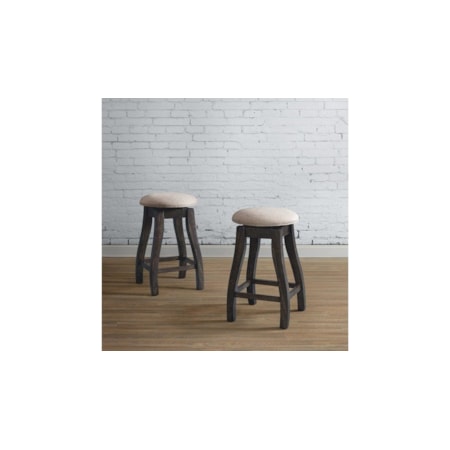 24&quot; Swivel Backless Stool