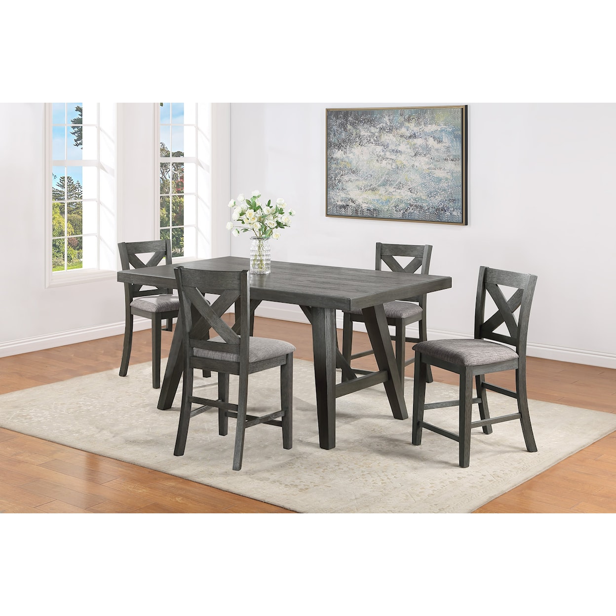 Crown Mark Rufus 5-Piece Dining Set