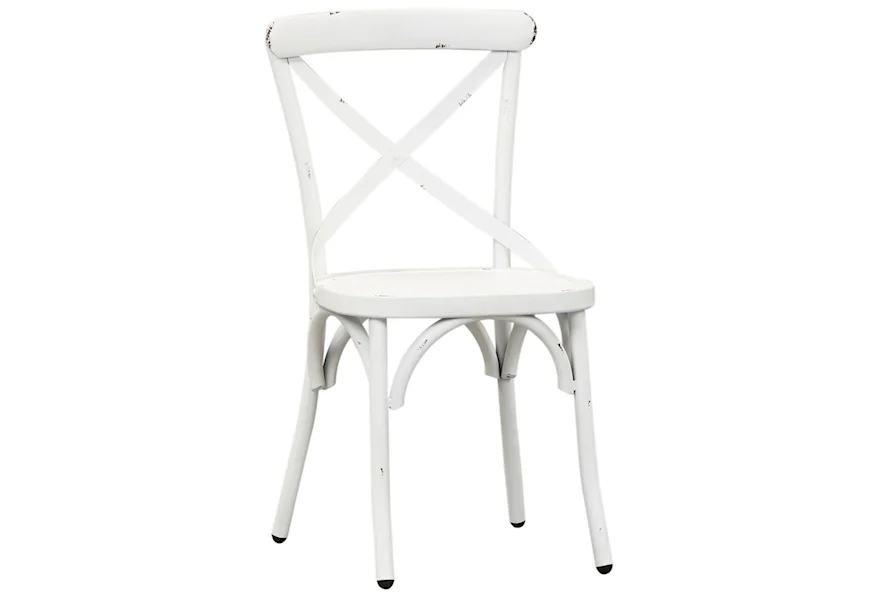Vintage Dining Series X-Back Dining Side Chair by Liberty Furniture at VanDrie Home Furnishings
