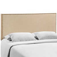 Queen Nailhead Upholstered Headboard