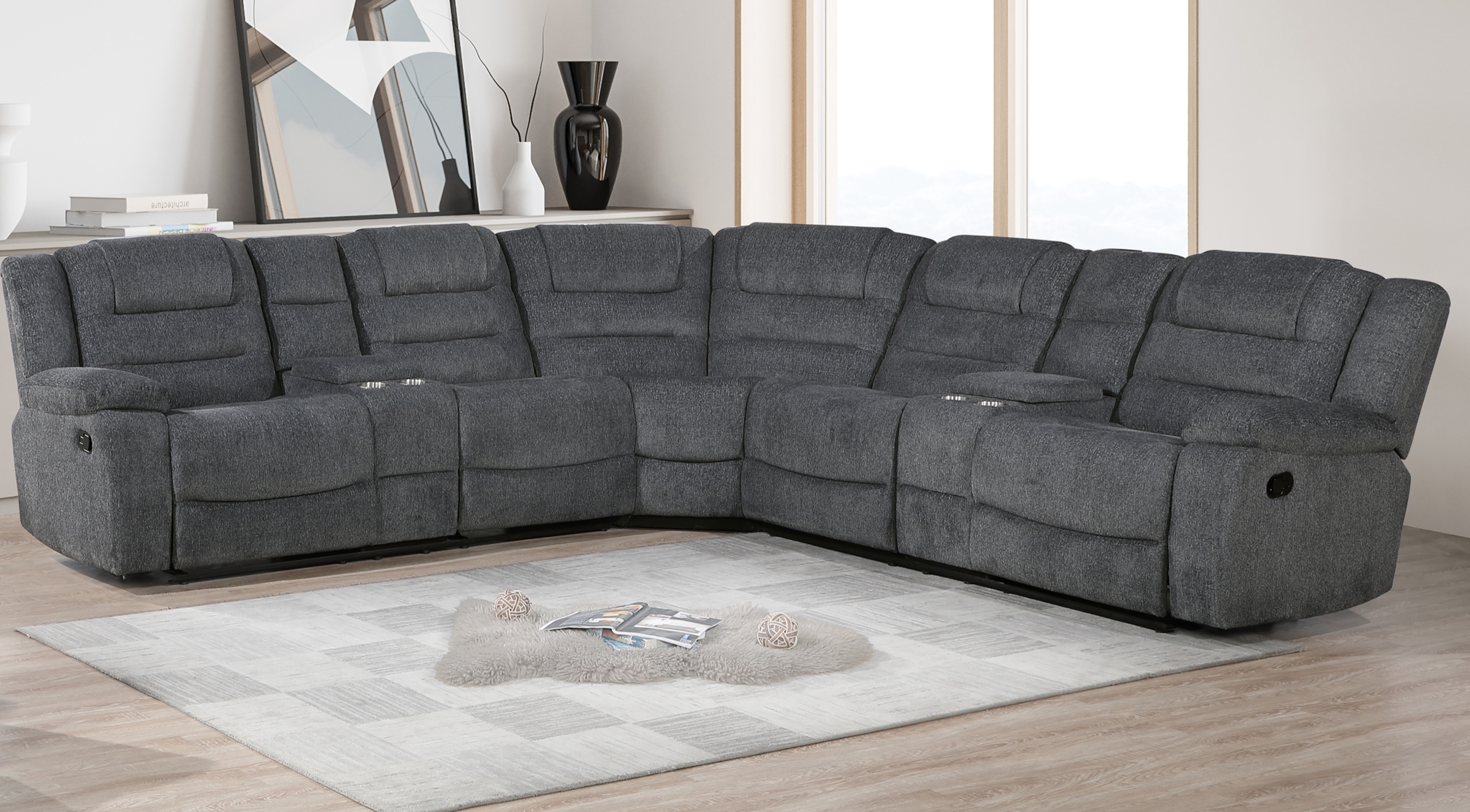 3-Piece Power Reclining Sectional Sofa