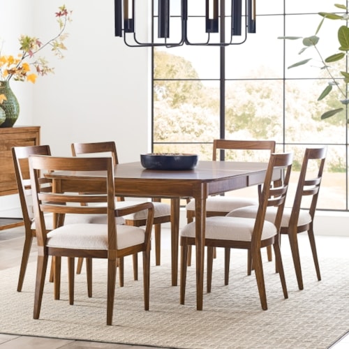 Transitional 7-Piece Dining Set