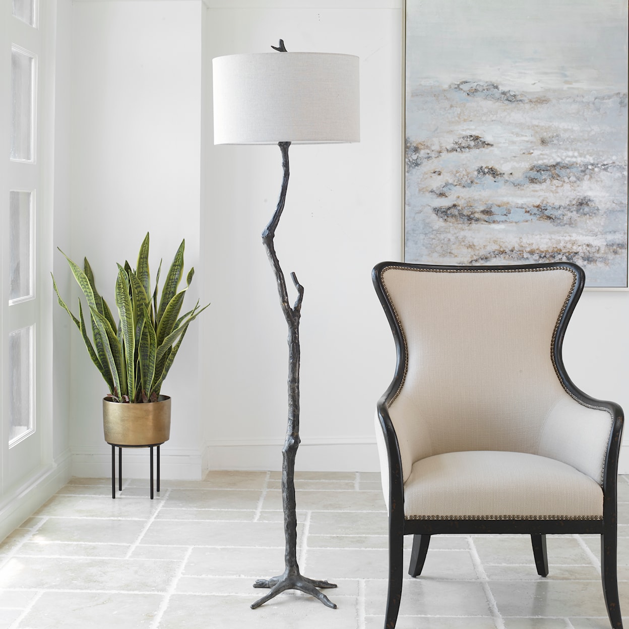 Uttermost Spruce Spruce Rustic Floor Lamp