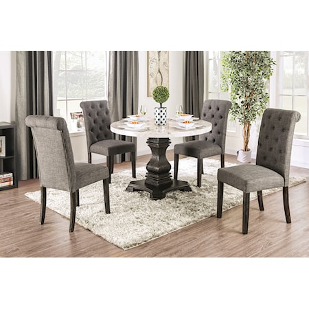 5 Pc. Round Dining Table Set