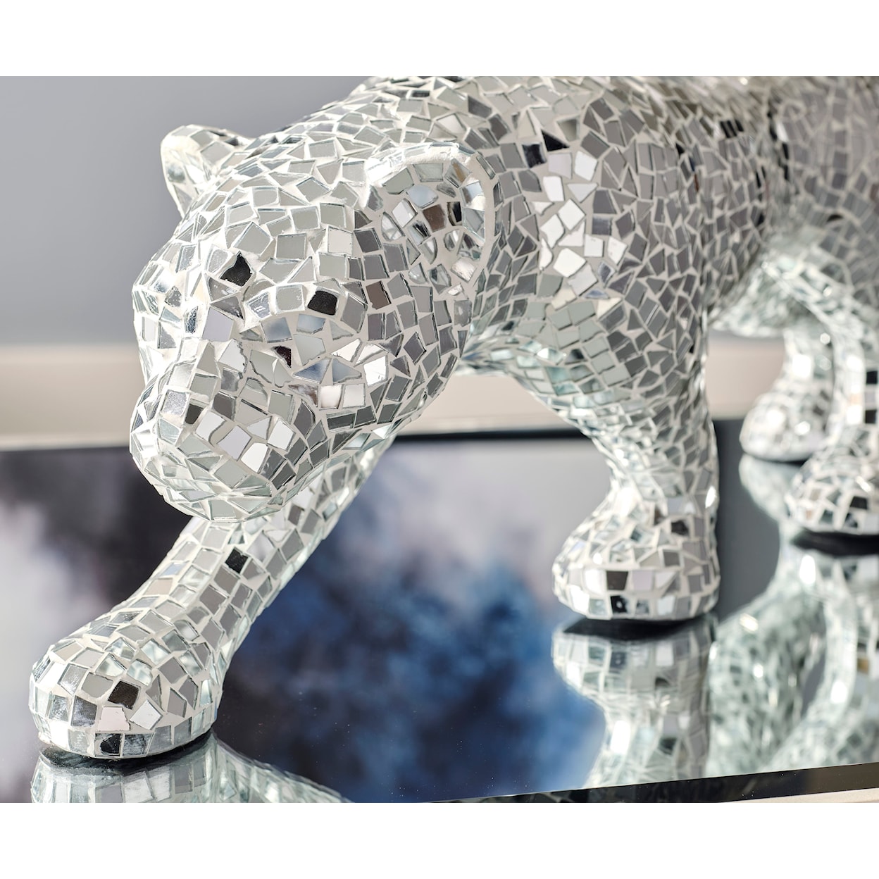 Signature Design Drice Panther Sculpture