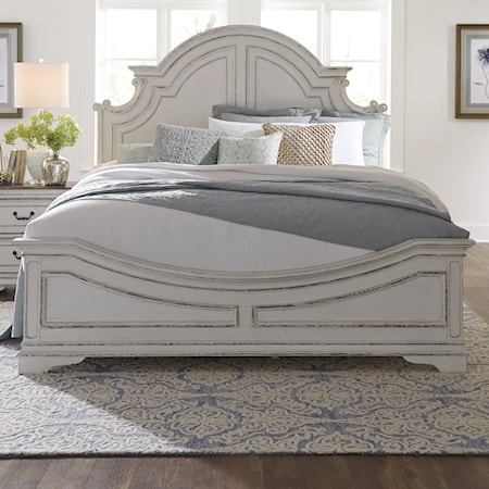 Queen Arched Panel Bed