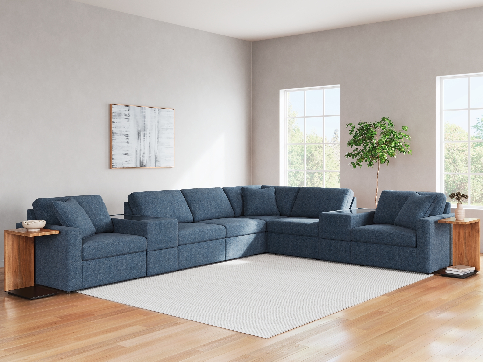 Signature Design by Ashley Modmax 8-Piece Sectional And Ottoman
