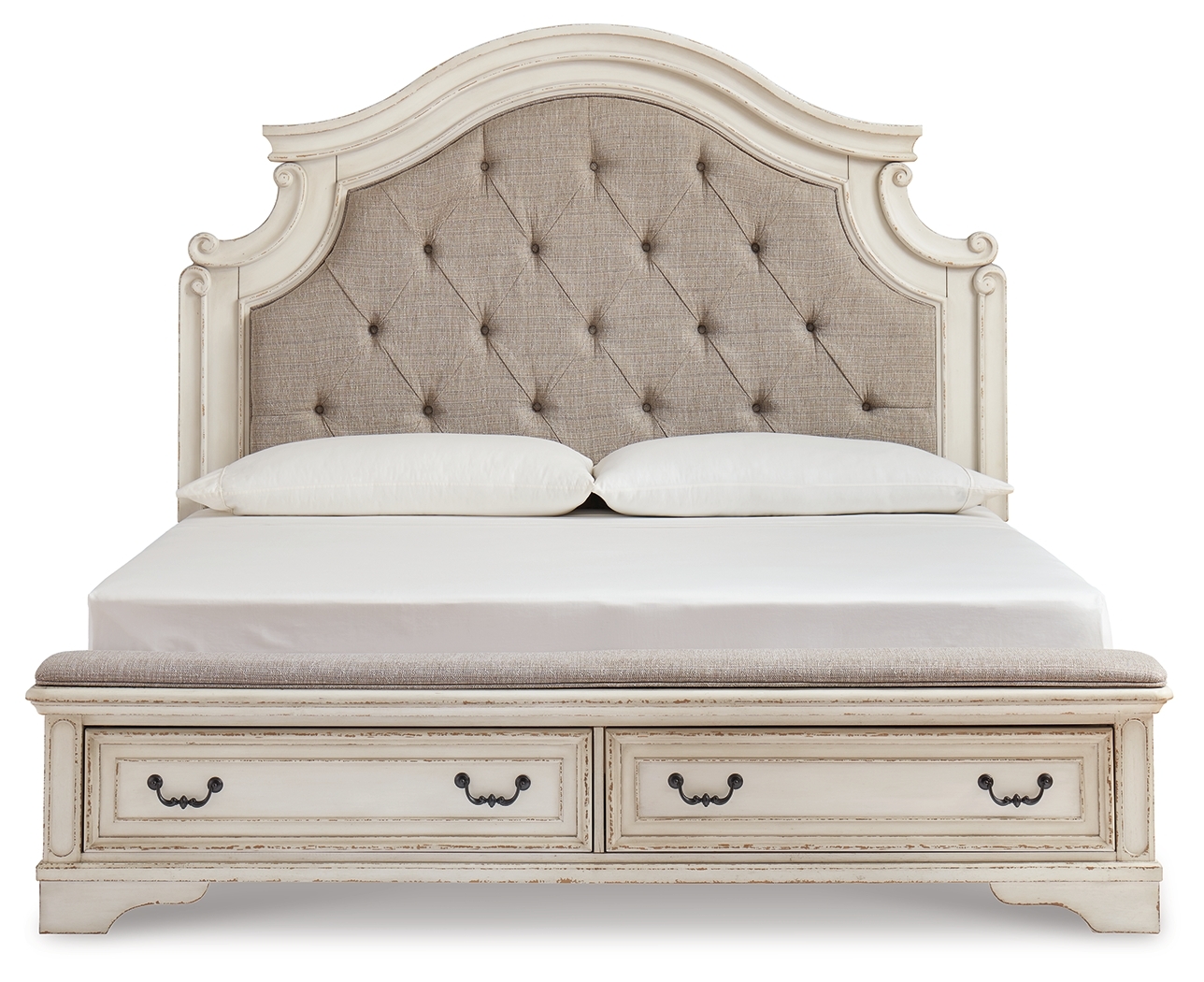 Signature Design by Ashley Realyn California King Upholstered Storage Bed