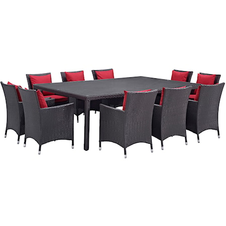 Outdoor 11 Piece Dining Set