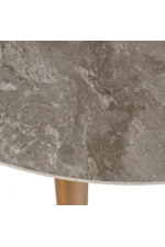 Jofran Sierrafina Transitional Round Dining Table with Stone Top