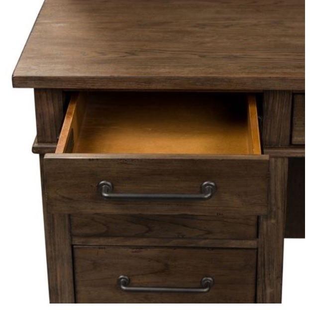 Liberty Furniture Sonoma Road 473HODSK Rustic Double Pedestal Desk