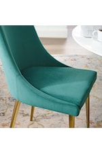 Modway Viscount Viscount Contemporary Upholstered Dining Side Chair - Teal