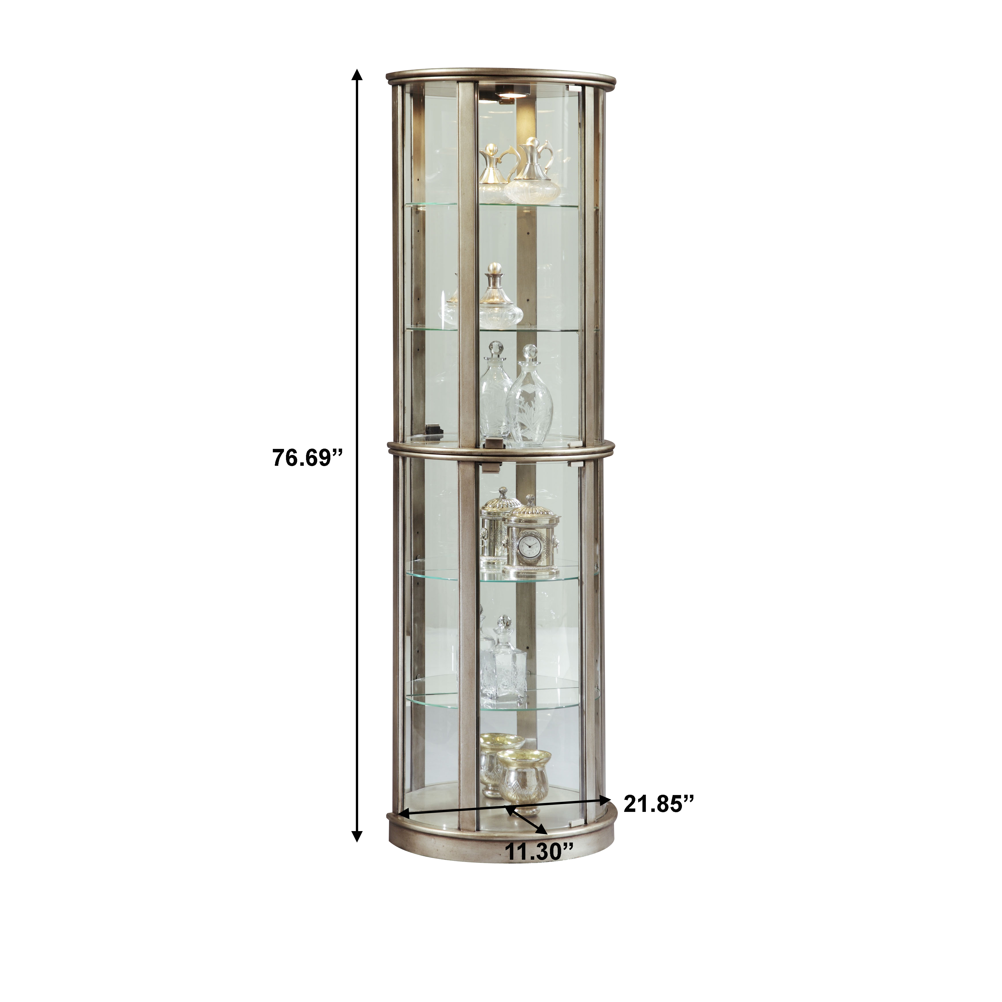 Living Room Glass Door Curio Cabinet