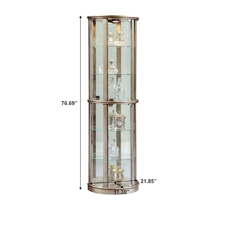 Living Room Glass Door Curio Cabinet