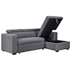 Benchcraft Salado 2-Pc Sectional w/ Sleeper & Storage Chaise