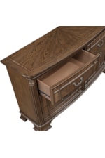 Homelegance Bridgepoint Traditional 6-Drawer Dresser with Bronze Drop Handles