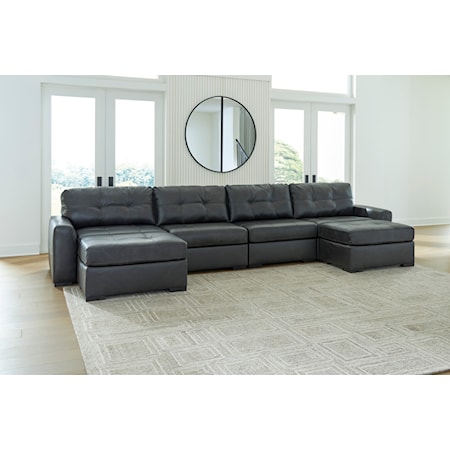 Sectional with 2 Chaises