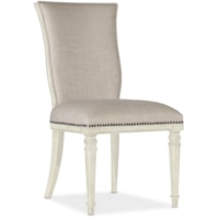 Transitional Upholstered Side Chair with Nailhead Trim