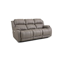 Transitional Double Reclining Zero Gravity Power Sofa