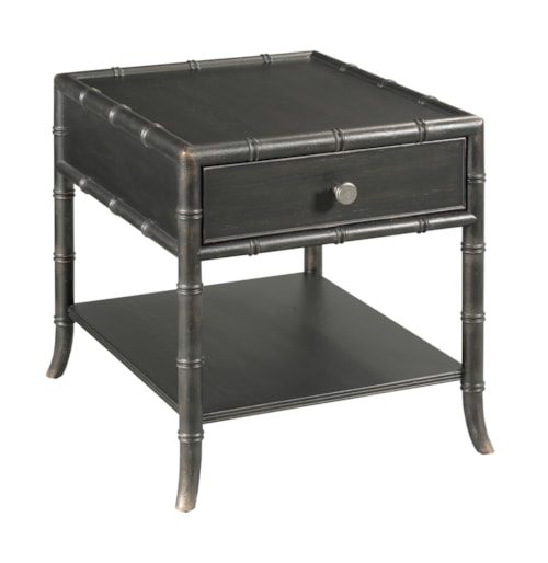 Traditional Rectangular 1-Drawer End Table