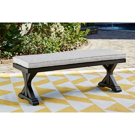 Outdoor Bench with Cushion