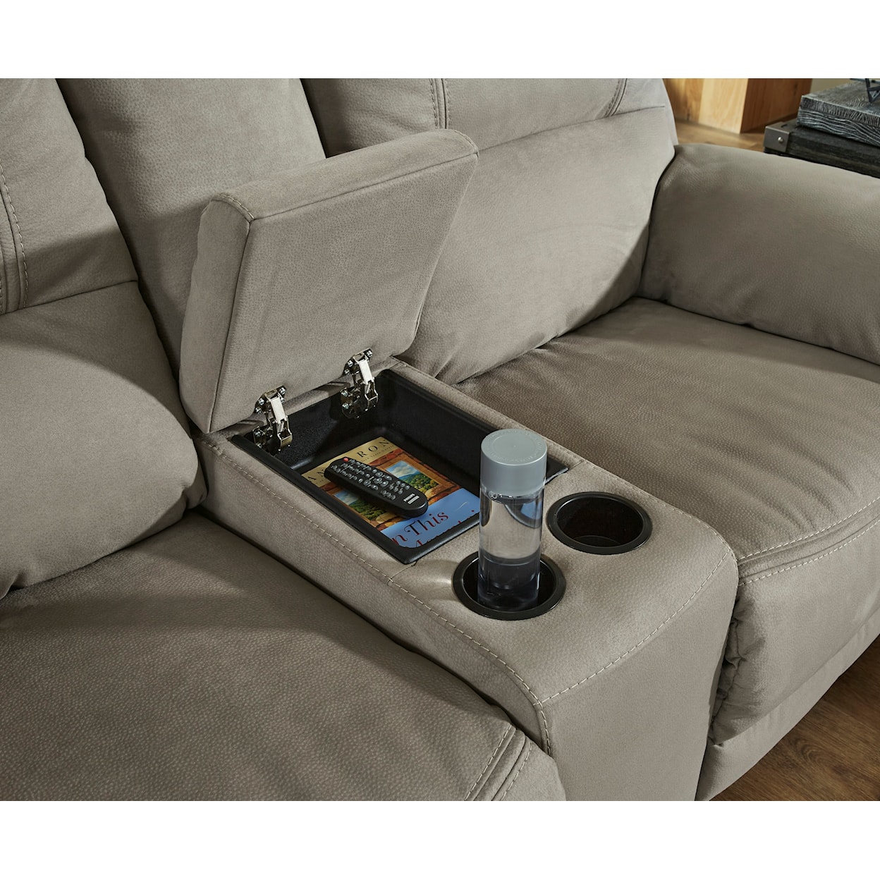 Signature Design by Ashley Furniture Next-Gen Gaucho Power Reclining Loveseat with Console