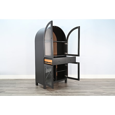 Arched Wine Bar Cabinet