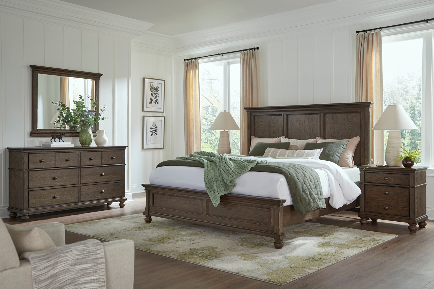 Aspenhome Oxford King Panel Bed