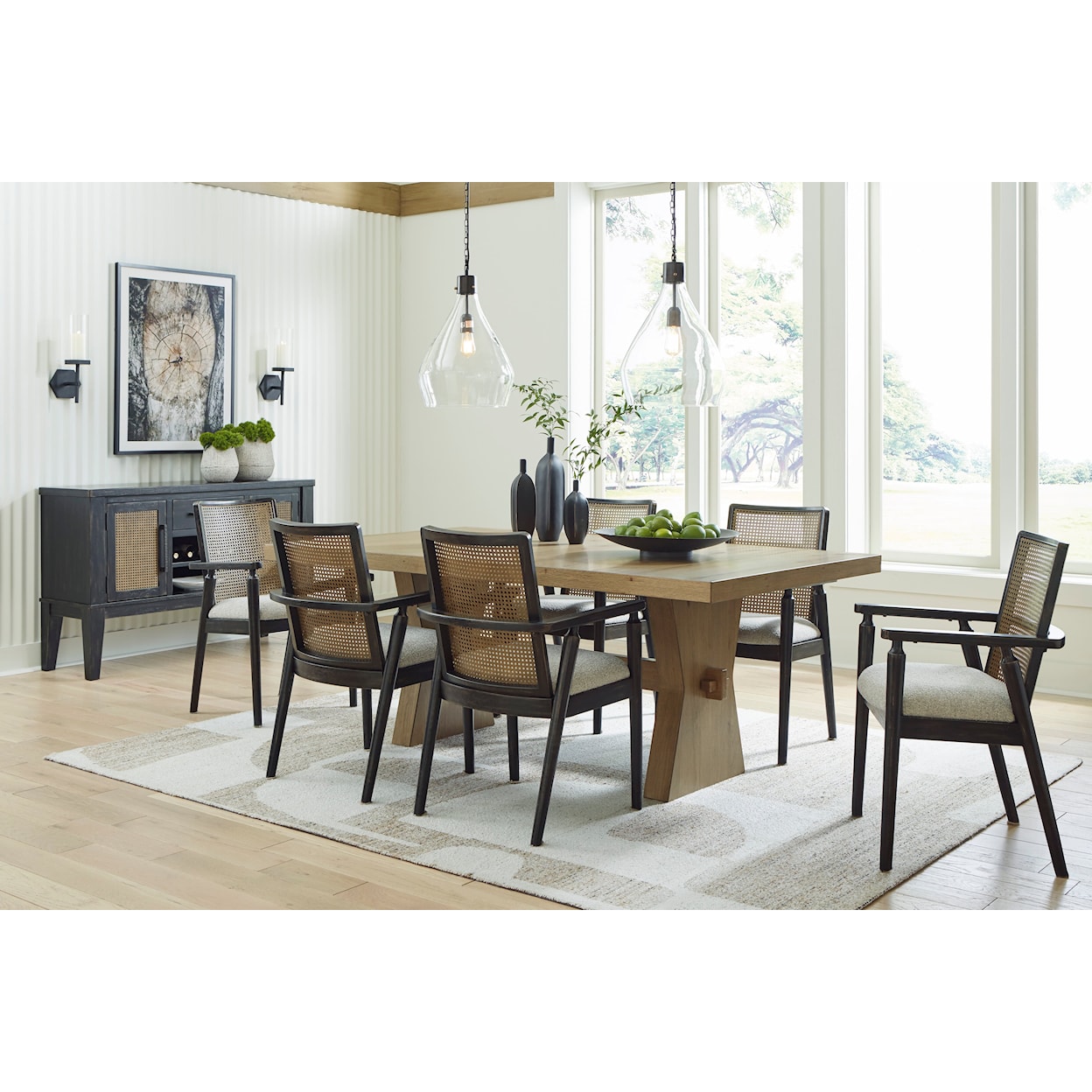 Ashley Furniture Signature Design Galliden 7-Piece Dining Set