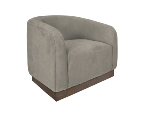 Contemporary Armchair with Accent Pillow