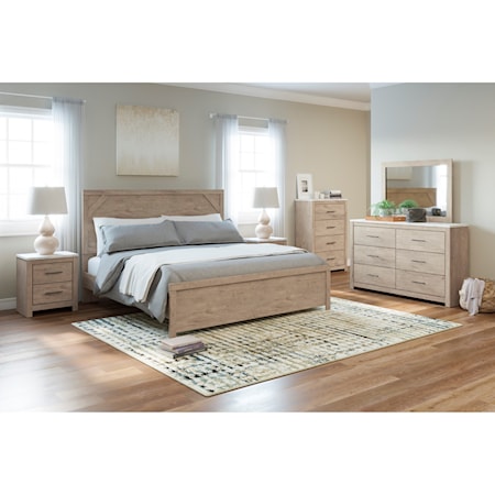 King Panel Bed