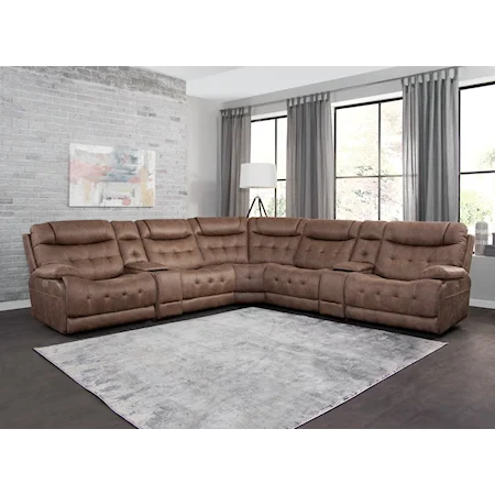 Traditional Sectional with Power Reclining
